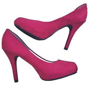 Women’s Xappeal Smarrtie  Fuschia Pink Pumps Heels Faux Suede Size 7 M